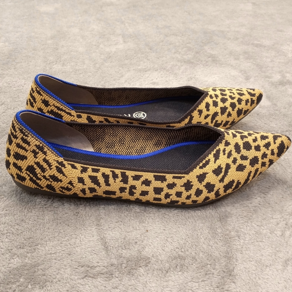 Rothy's Leopard Print Women's Flats Size 9 - Picture 4 of 11